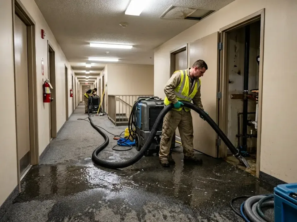 multi-unit-apartment-hallway-f-005 — frequently asked questions, Emergency Burst Pipe Water Extraction & Removal in Lake Sum…